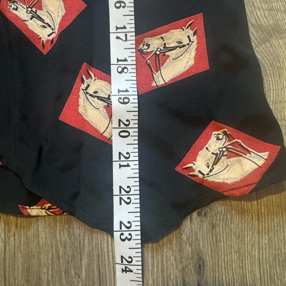 VTG Desert West By Sherry Holt AOP Horse Print Western Blouse Women's M 90’s USA - Picture 7 of 13